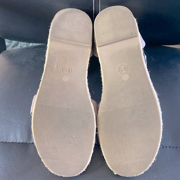 A.N.A Espadrilles Sandals Light Grey Size 8.5 - Picture 12 of 13